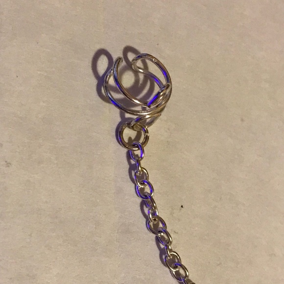 Silver Dreamcatcher Earring and Cuff - Picture 5 of 5